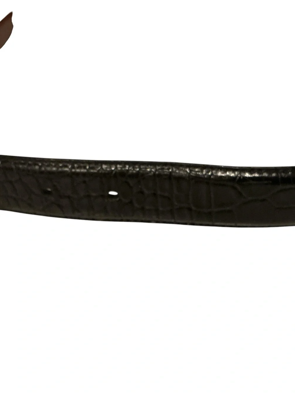 Vtg Coach black genuine leather embossed men’s belt size 36